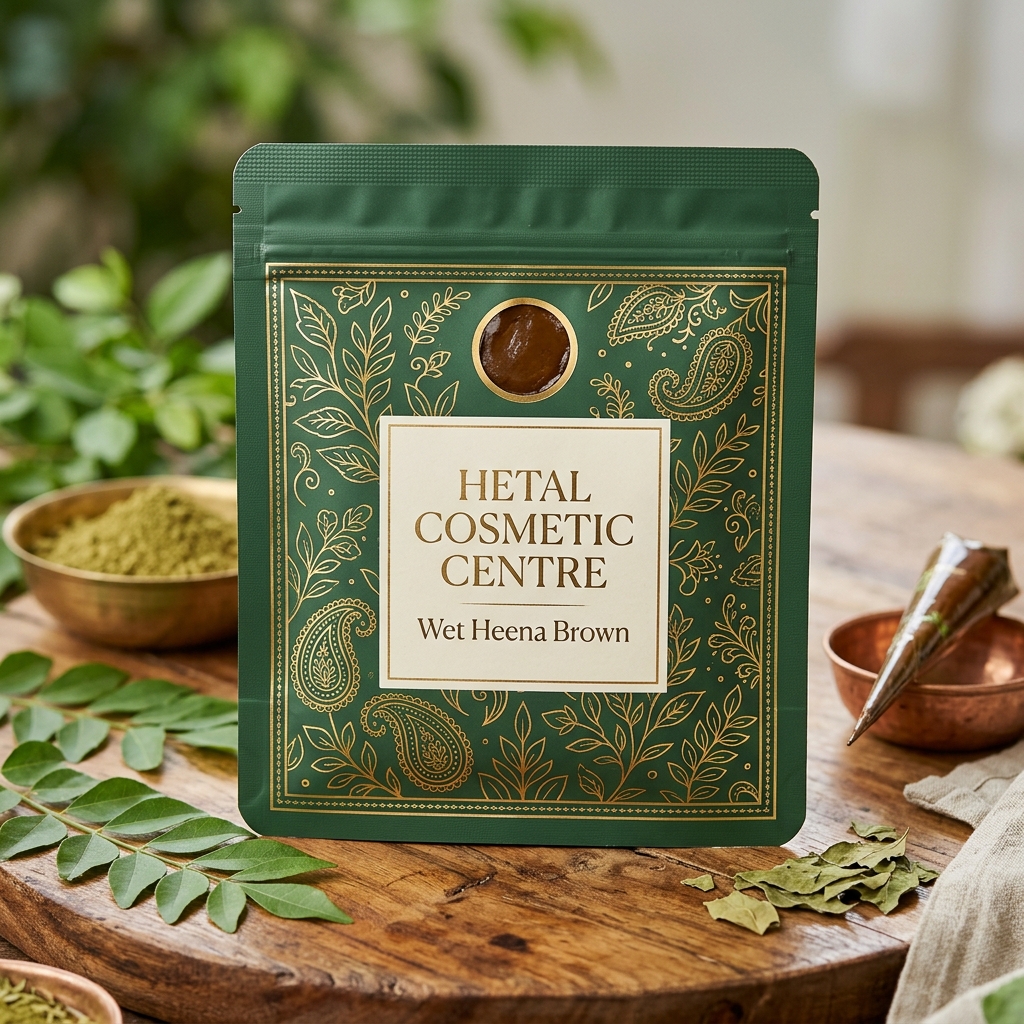 Wet Heena Pouch Brown